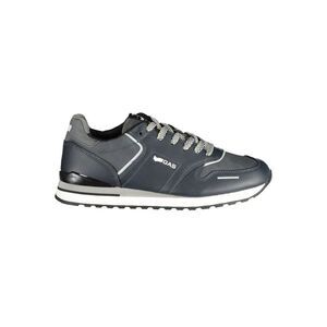 Gas Blue Polyurethane Men Men's Sneaker